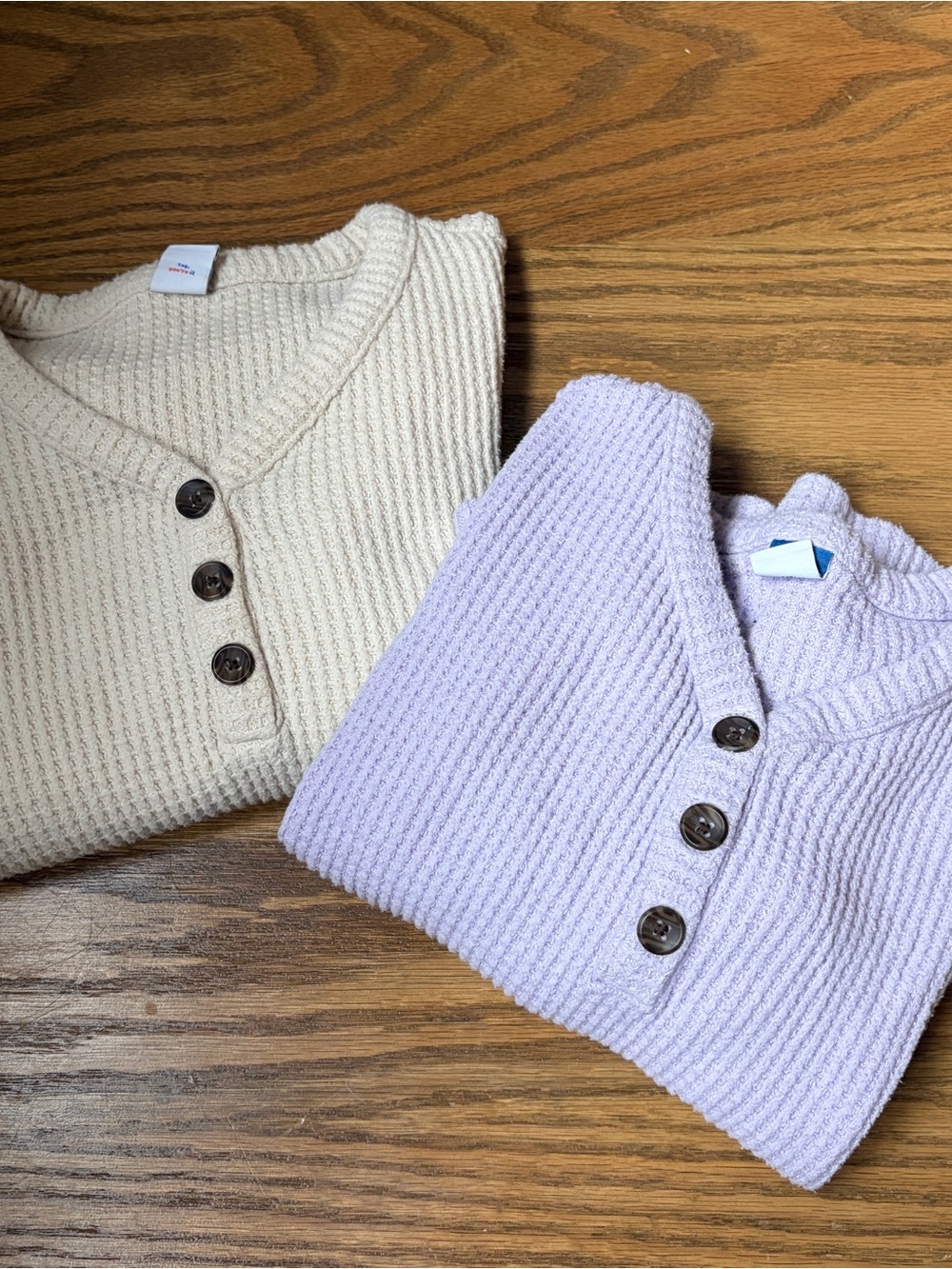 Old Navy Girls Cozy Waffle Henleys